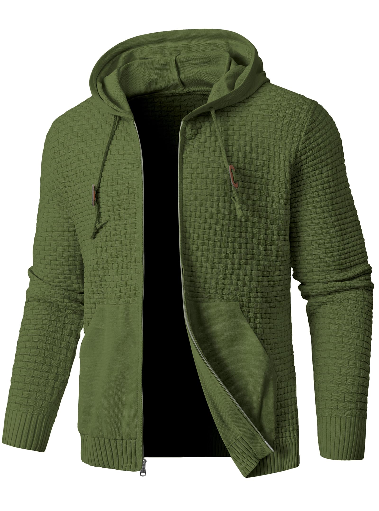 Sweatshirt Men's Zipper Sweater Jacket With Pockets Hooded