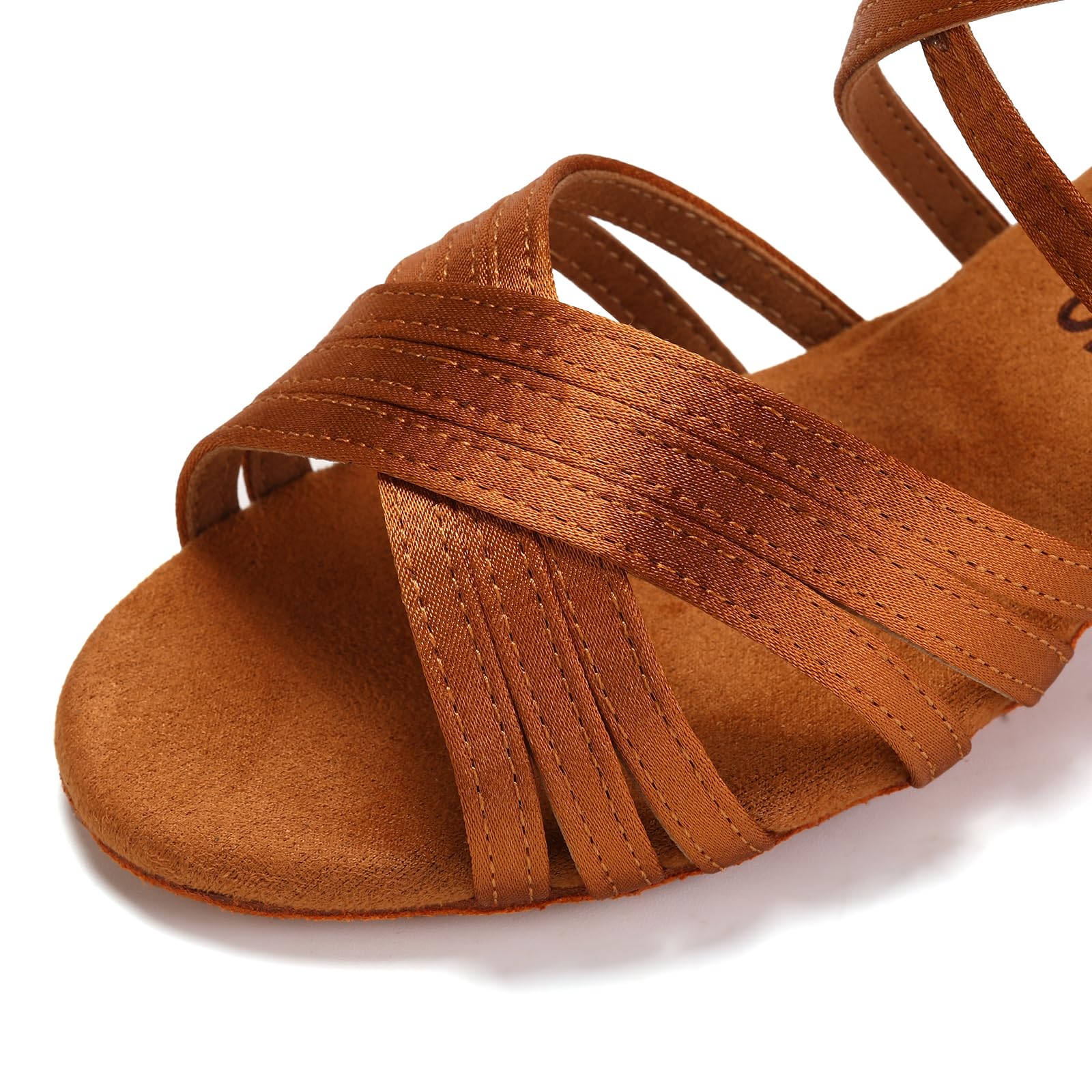 SWDZM Scarpe da Ballo Latino Americano Bambina&Donna Scarpe da Ballo Salsa Bambina con Tacco Basso