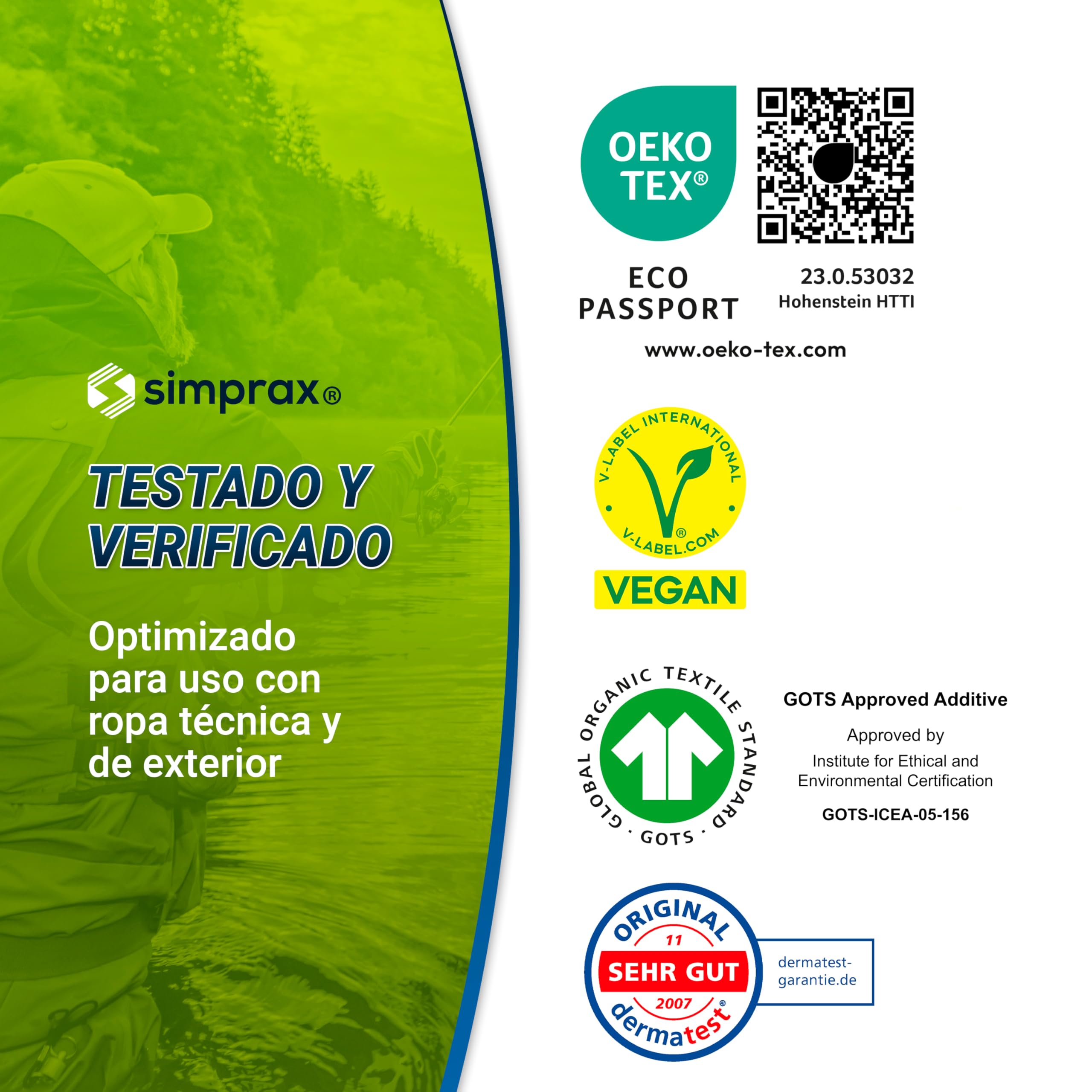 Spray Impermeabilizante Textil para Ropa Técnica y Tejidos Exteriores como GoreTex Softshell o Sympatex - Impermeabilizante Ecológico en Spray - Fácil Aplicacion en Lavadora o Mano 500ml