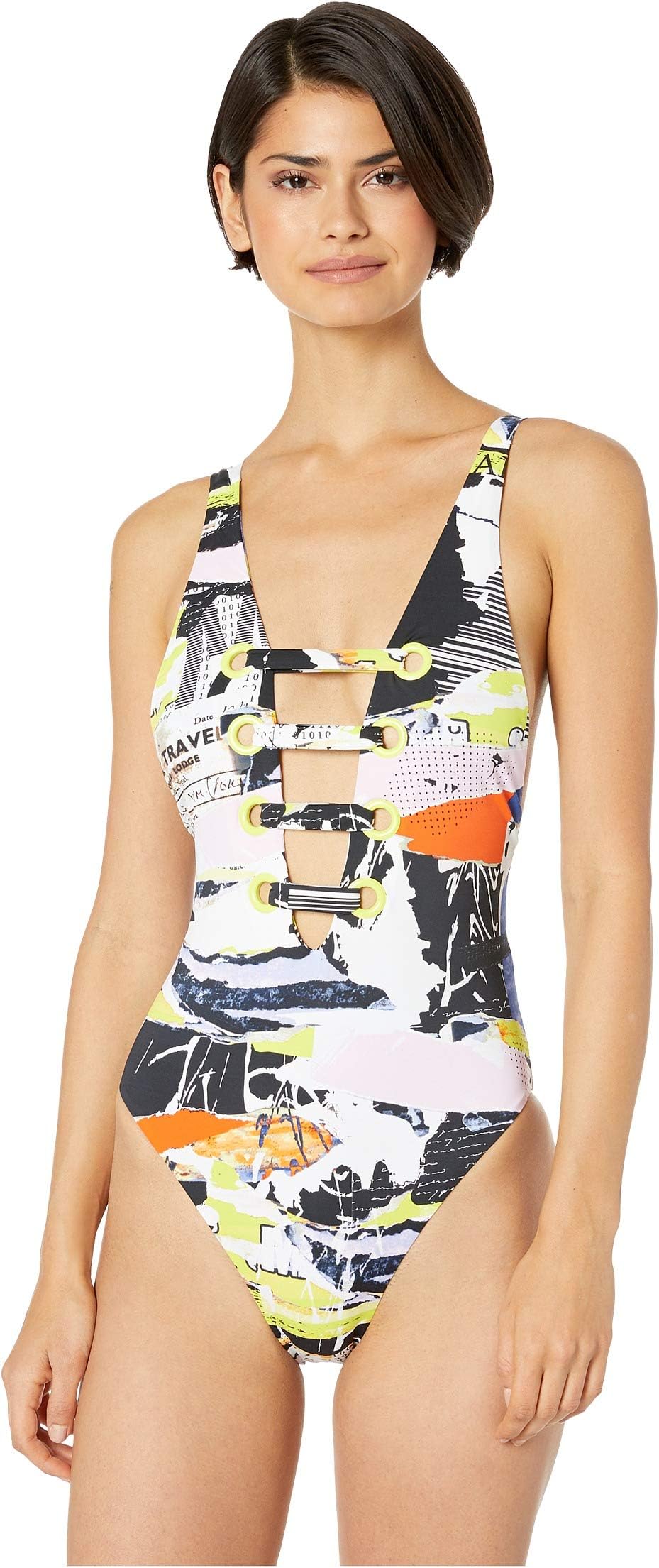 Newsflash High Leg One-Piece