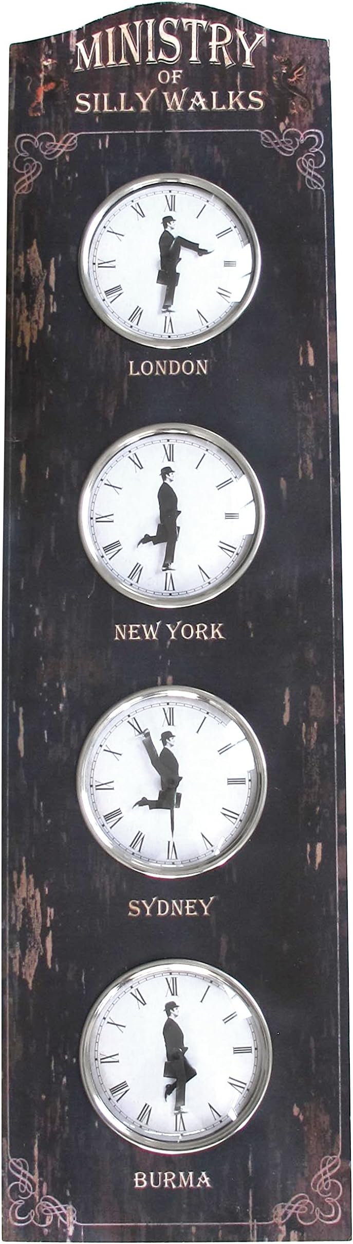 Ministry of Silly Walks World Clock (Monty Python)