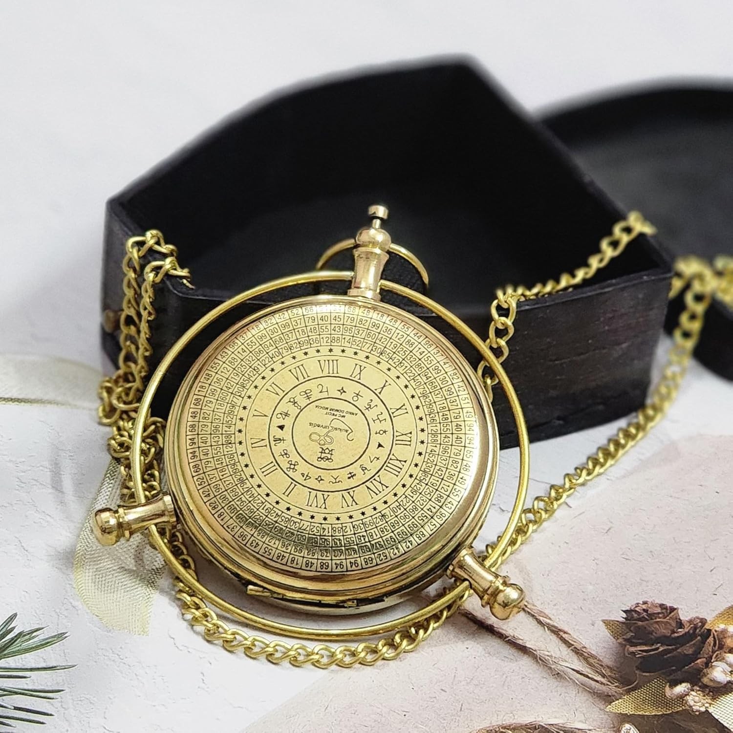 Personalized Golden Compass, The Golden Compass Alethiometer, Christmas Ornament, Best Men Gift, Unique Birthday Present, Gift for Daughter, Son, Baptism Keepsake