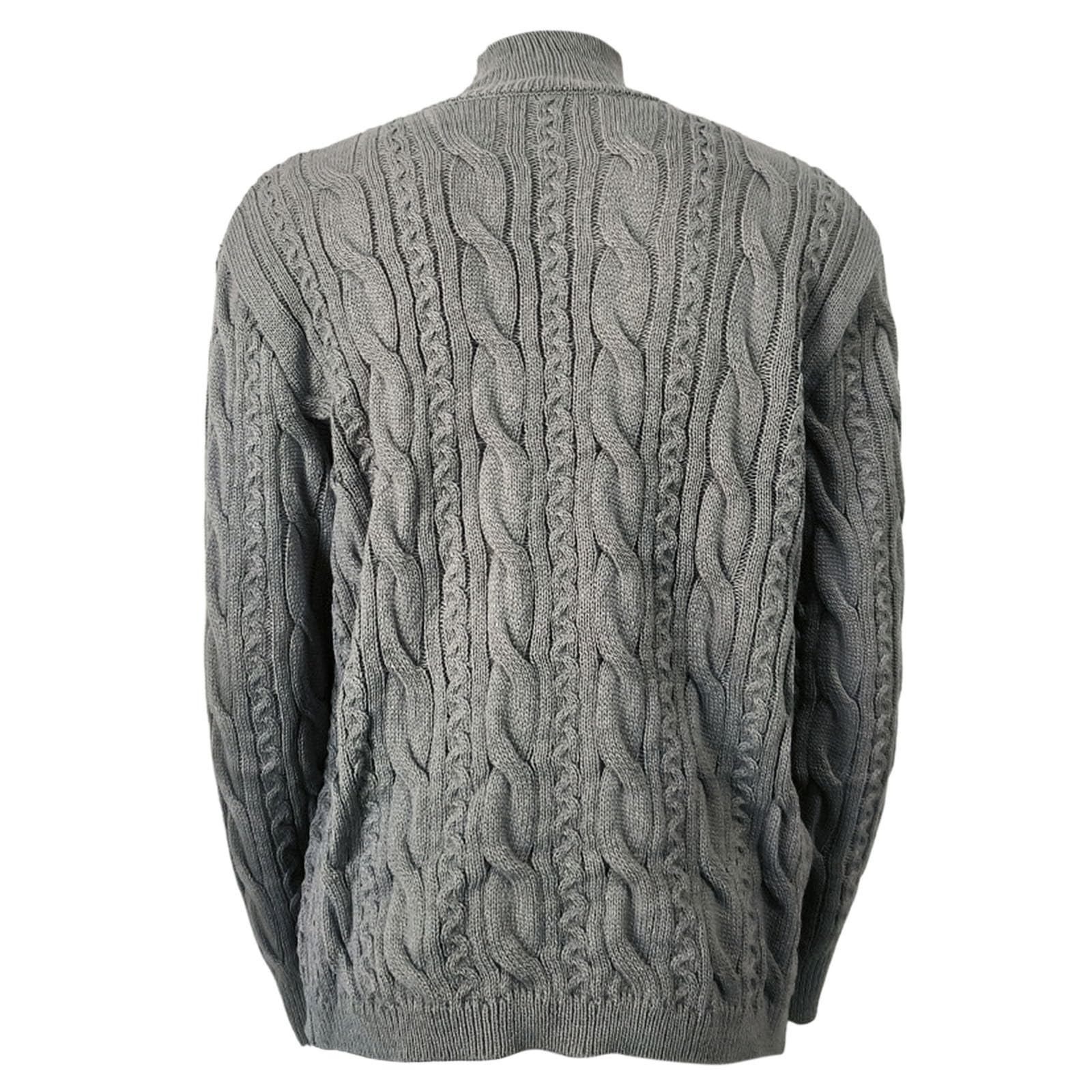 Cardigan Punto Botones Hombre, Chaqueta Hombre Punto Fino Manga Larga Cárdigan De Punto De Invierno Suéter De Punto Con Botones Y Bolsillos De Punto Grueso Casual Cuello Chal Para Otoño E Invierno