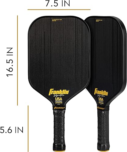 Miniatura 2 de Franklin Sports Paletas de pickleball Pro Serie Firma STK Fibra de Carbono Pickleball Aprobado USAPA - Núcleo de polipropileno