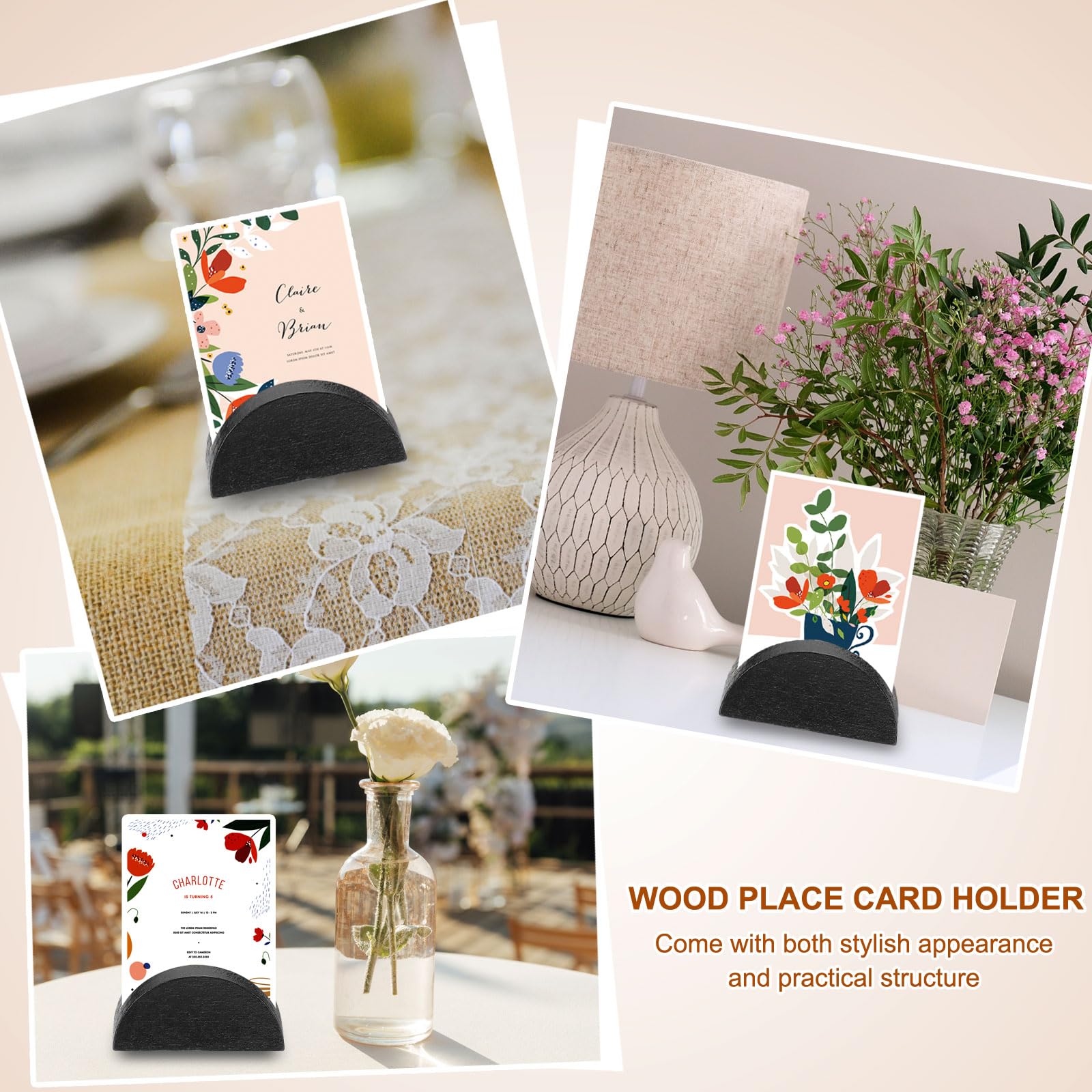 Porte-cartes Mariage Doré Bois 24 Pièces 24 Supports Numéros De Table PEUTIER - Design Doré Moderne | Mariage, Anniversaire, événements Numérotation Table Banquet Porte-cartes Mariage Doré Bois 24 Pièces 24 Supports Numéros De Table PEUTIER - Design Doré Moderne | Mariage, Anniversaire, événements Numérotation Table Banquet