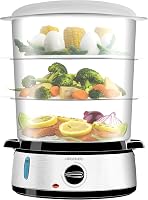Cecotec Vapovita 3000 INOX gőzöző 800W, 3 szintes, rizsfőző, tojástartó, 60 perces időzítő 1