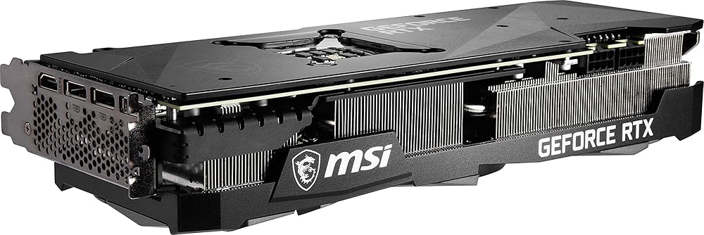 MSI Gaming GeForce RTX 3080 10GB GDRR6X 320-Bit HDMI/DP Nvlink Torx Fan 3 Ampere Architecture OC Graphics Card (RTX 3080 Ventus 3X 10G OC) thumbnail 4