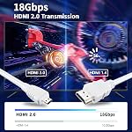 4K Micro HDMI à HDMI câble 3.3FT, HDMI à Micro HDMI Adaptateur de câble 4K@60Hz, 18Gbps, HDR, ARC, 3D, Compatible avec GoPro Hero Raspberry Pi 5/4 Yoga caméra vidéo carte de capture HDTV portable PC moniteur