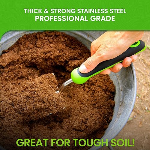 Miniatura 2 de Garden Guru - Paleta de mano de jardín súper fuerte acero inoxidable resistente a la corrosión agarre ergonómico herramienta perfecta para