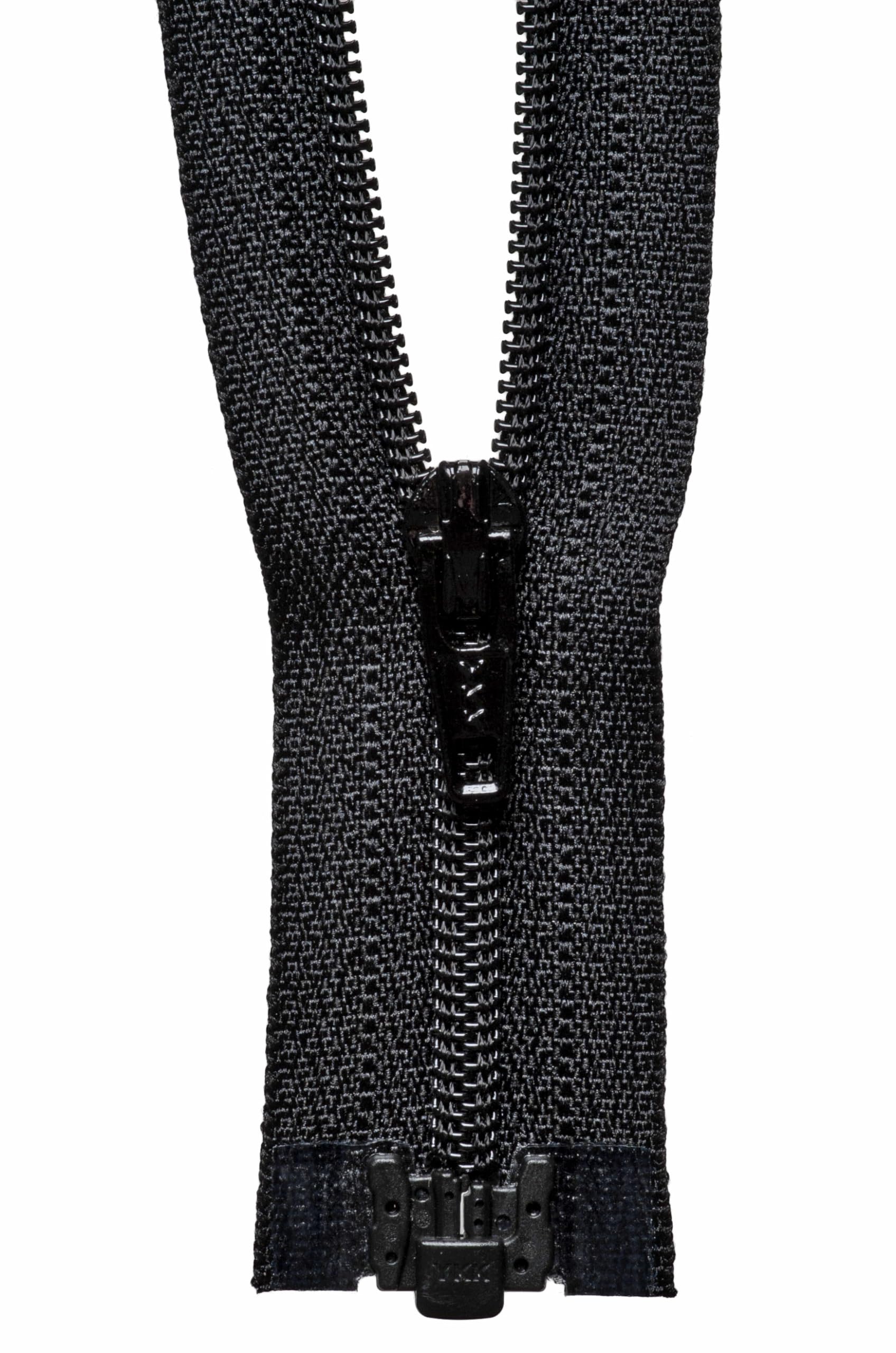 YKK Coil Zip, No. 580 Black, 25 cm Length