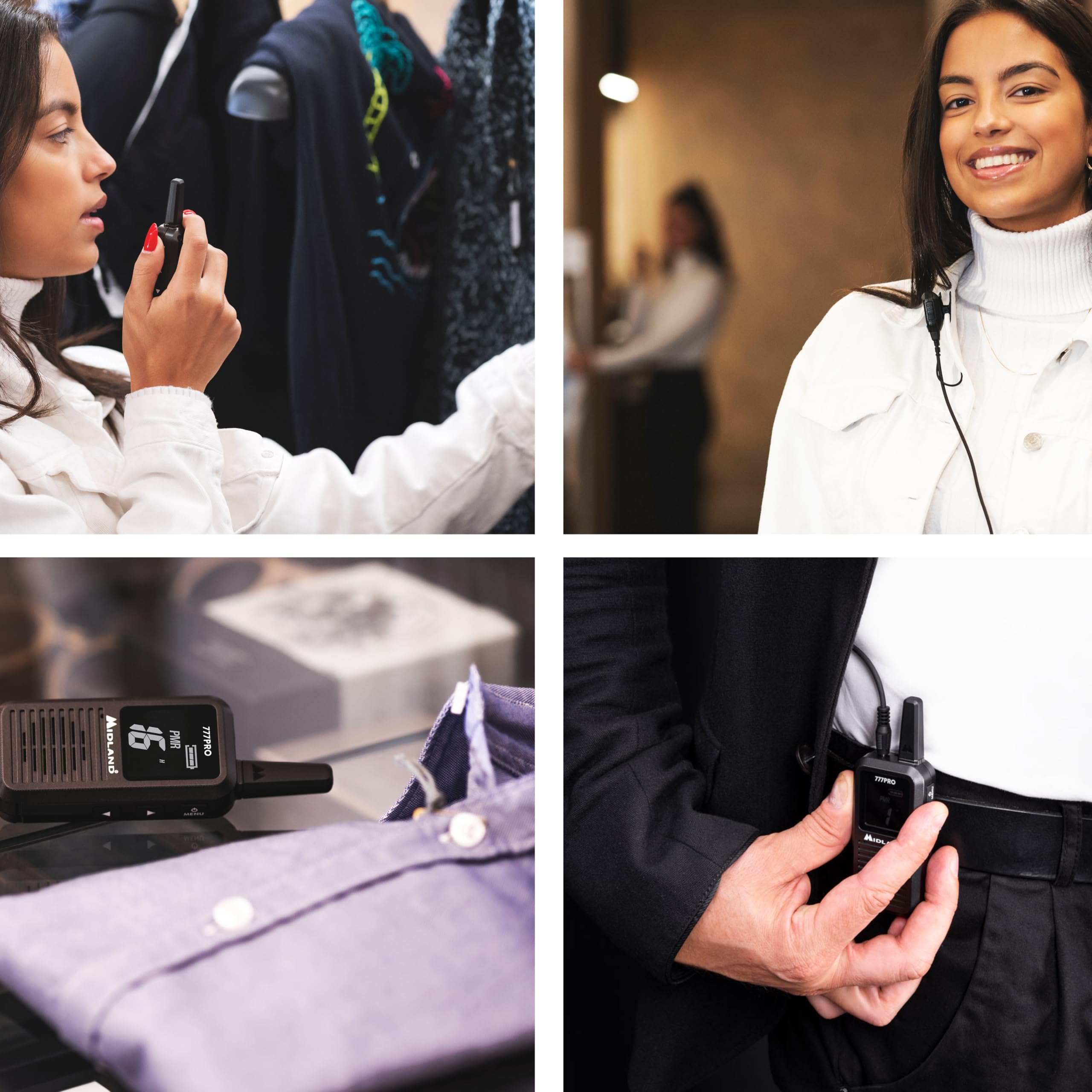 Midland - Walkie Talkie 777 Pro Limited Edition, 2 Ricetrasmittenti 85 Canali PMR446/LPD, 38 CTCSS, VOX, 2 Batterie, Display LED, 2 Cuffie MA21-777 Pro, Caricatore Doppio, 1 Cavo MicroUSB, Valigetta