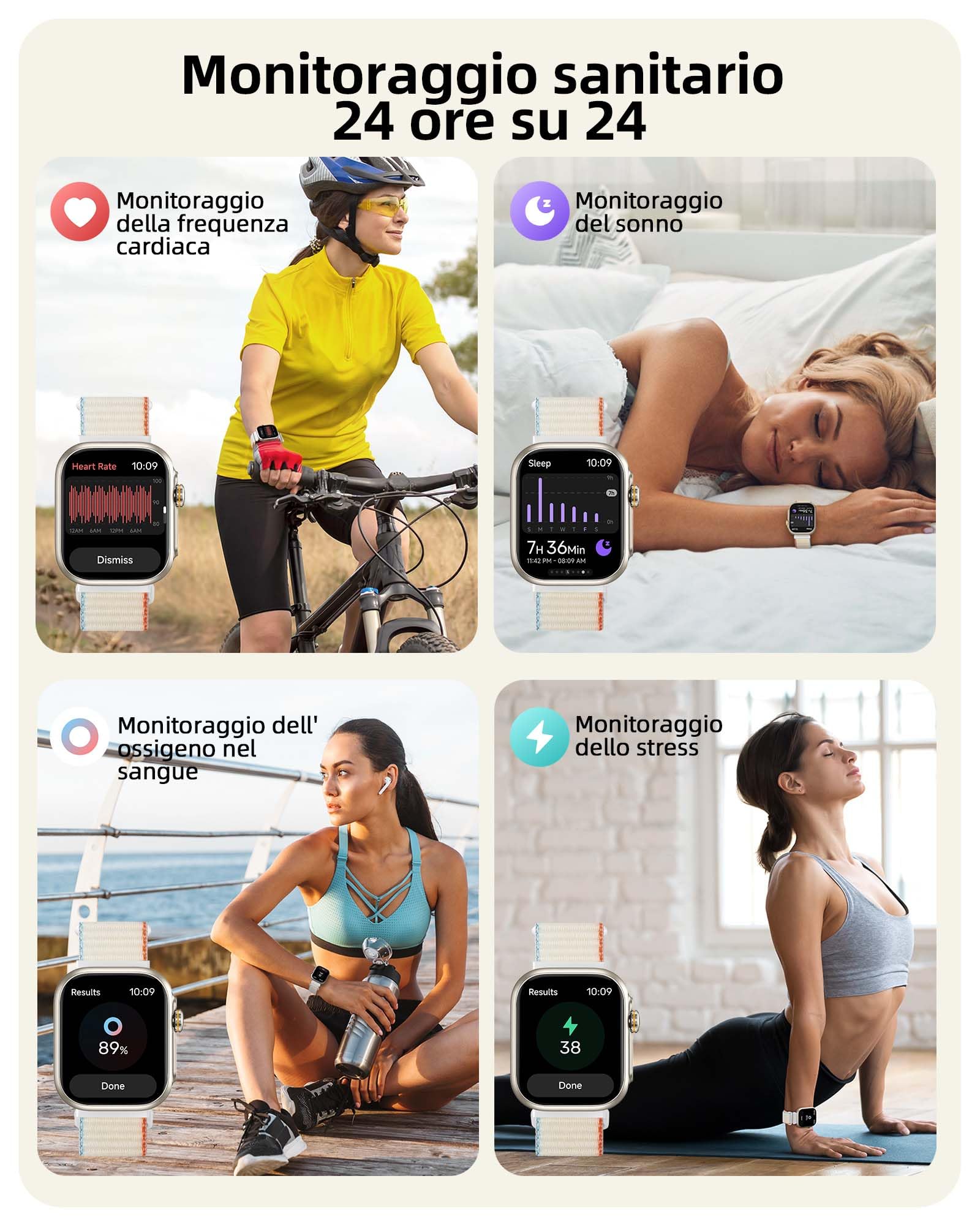 Parsonver Smartwatch Uomo Donna con GPS Integrato, Chiamate Bluetooth | Orologio Impermeabile 30M per Nuoto, Fitness Tracker con Frequenza Cardiaca, Sonno, Compatibile Android iOS, Argento Stellare