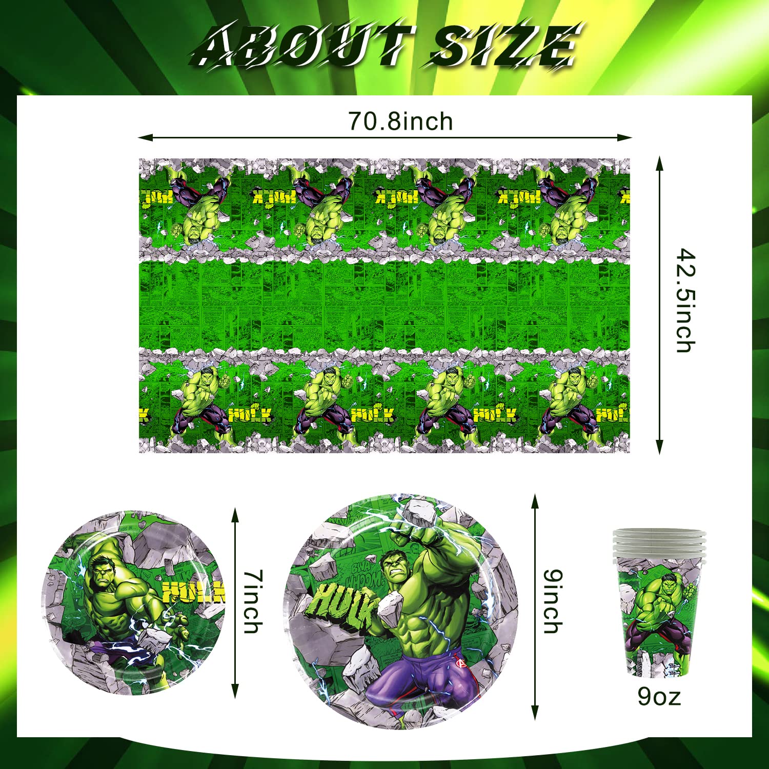 Obussgar Hockey Party Tablecloths Set Of 4 - 86 X 51 Inch Plastic Table Covers For Decorations