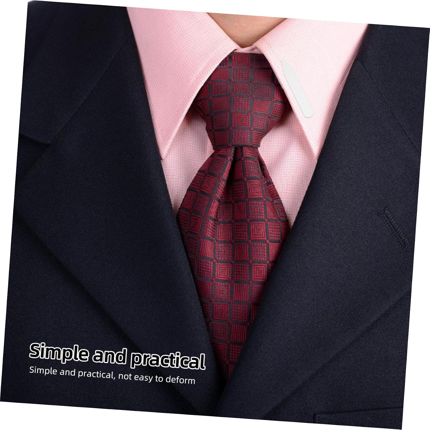 Didiseaon 200pcs Men Dress Collar Support Collar Stays in Nylon Plastic for Crisp Tie