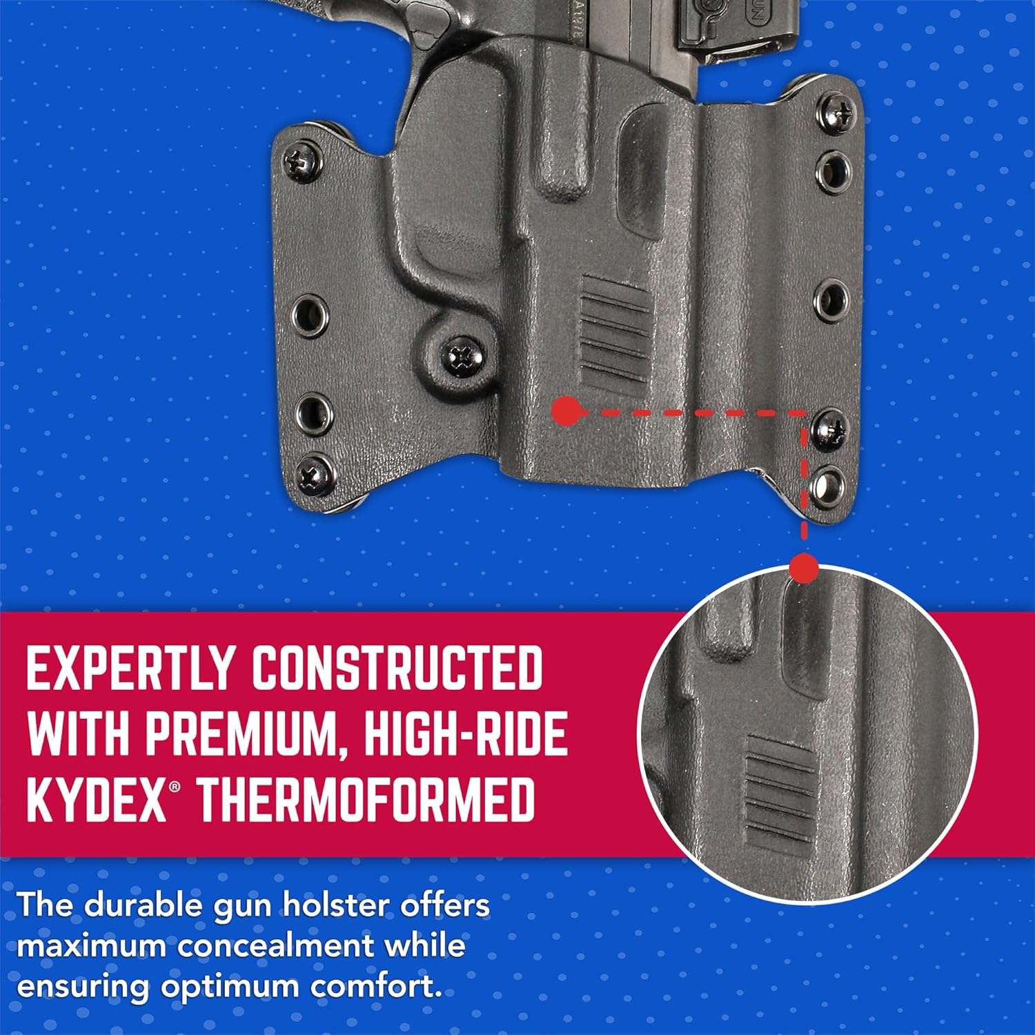 DeSantis Raptor 2.0 OWB Holster - Lightweight Compact Holster OWB, Compatible with Sig Sauer P365 and The Sig P365 XL with or Without Red Dot Sight - Right Hand Draw, Black