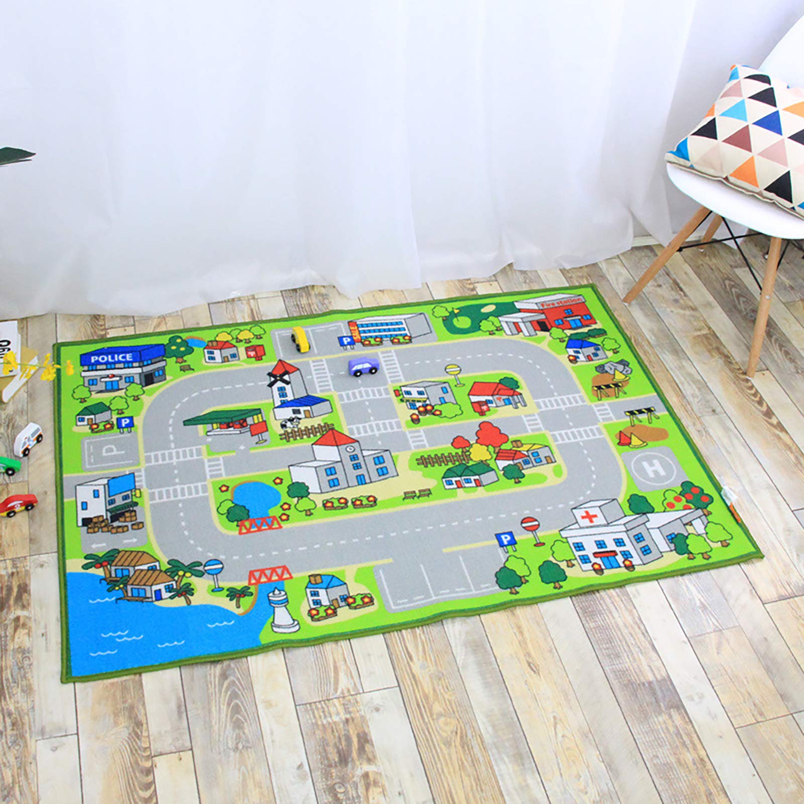 Gamer controller area rugs avec envers antidérapant et format jet compact