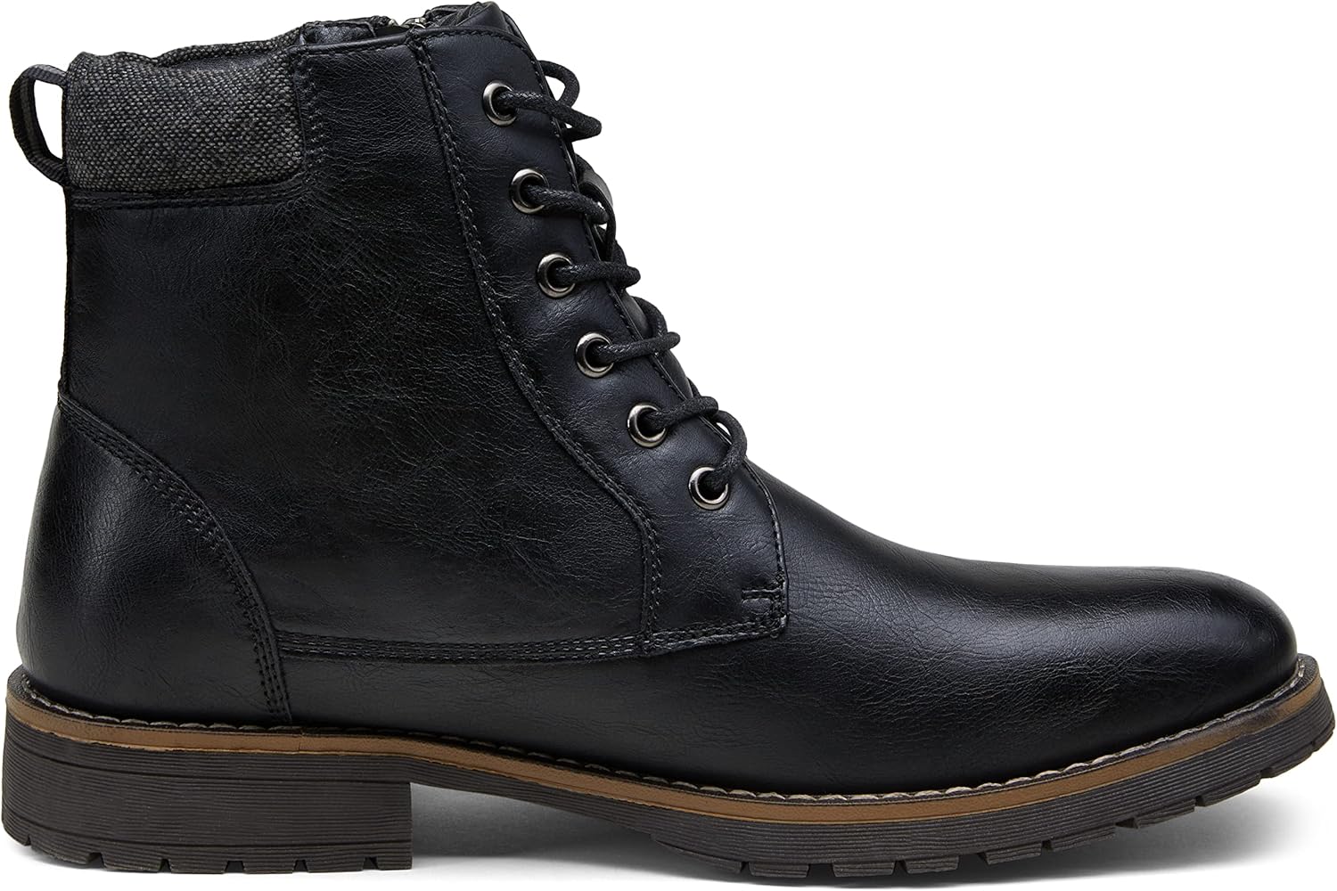 Vostey Men's Boots Boots for Men Casual Boots Motorcycle Combat Ankle Dress Boots Mens - Image 4