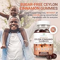 Vista 4 de Sugar-Free Ceylon Cinnamon Gummies (2,000mg/Serving) – Vegan, Gluten-Free Herbal Supplement – Replace Cinnamon Capsules, Pills & Powders – 60 Chews
