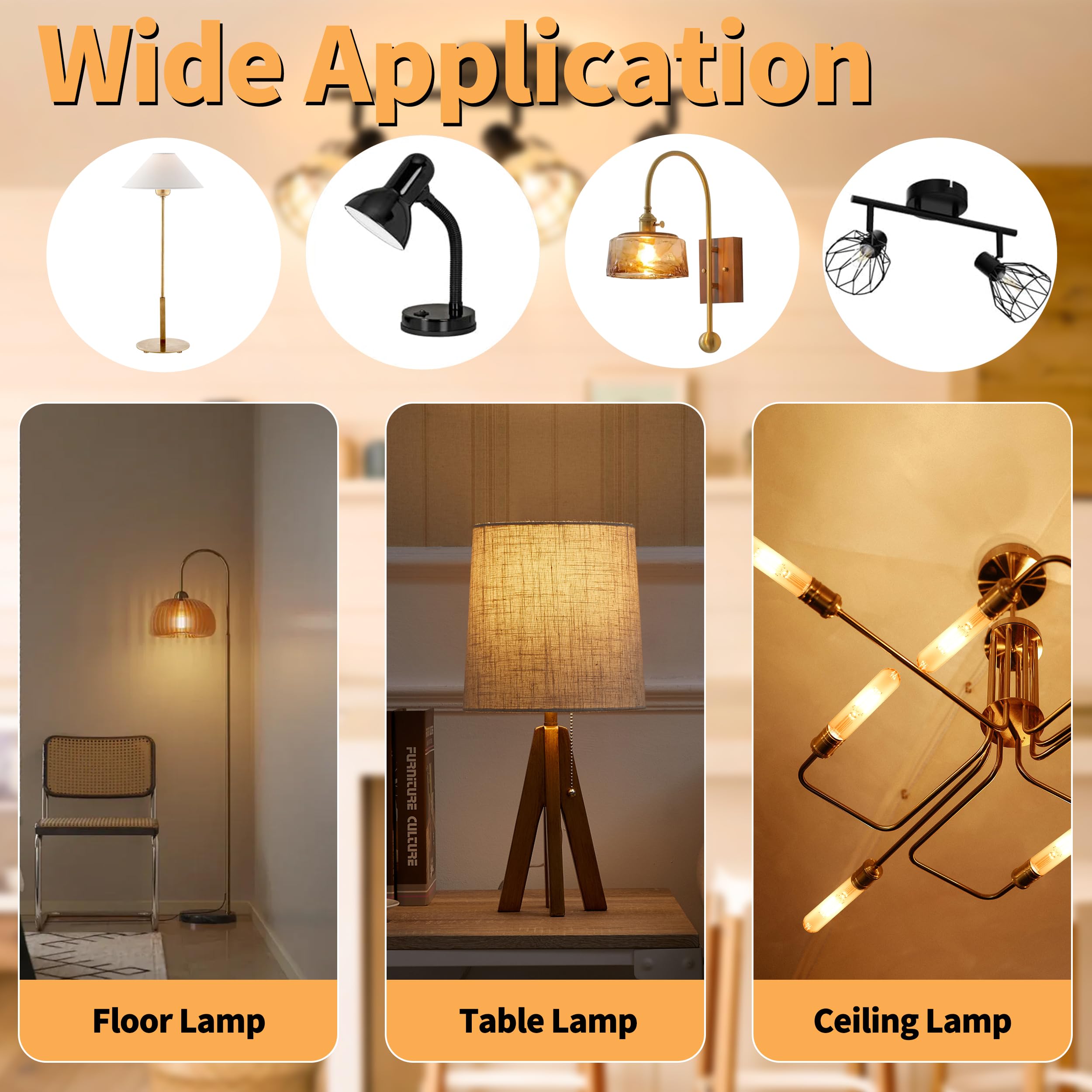 T10 Tubular Led Bulbs 60w Equivalent Dimmable 5 25 Inch Led Tube Bulb E26 T30 Edison Tubular Clear — view 6