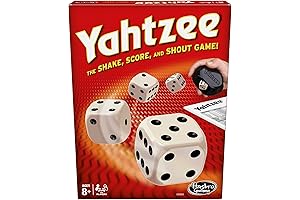 Hasbro Gaming Yahtzee Classic Board Game with Dice, Score Pad, and Instructions