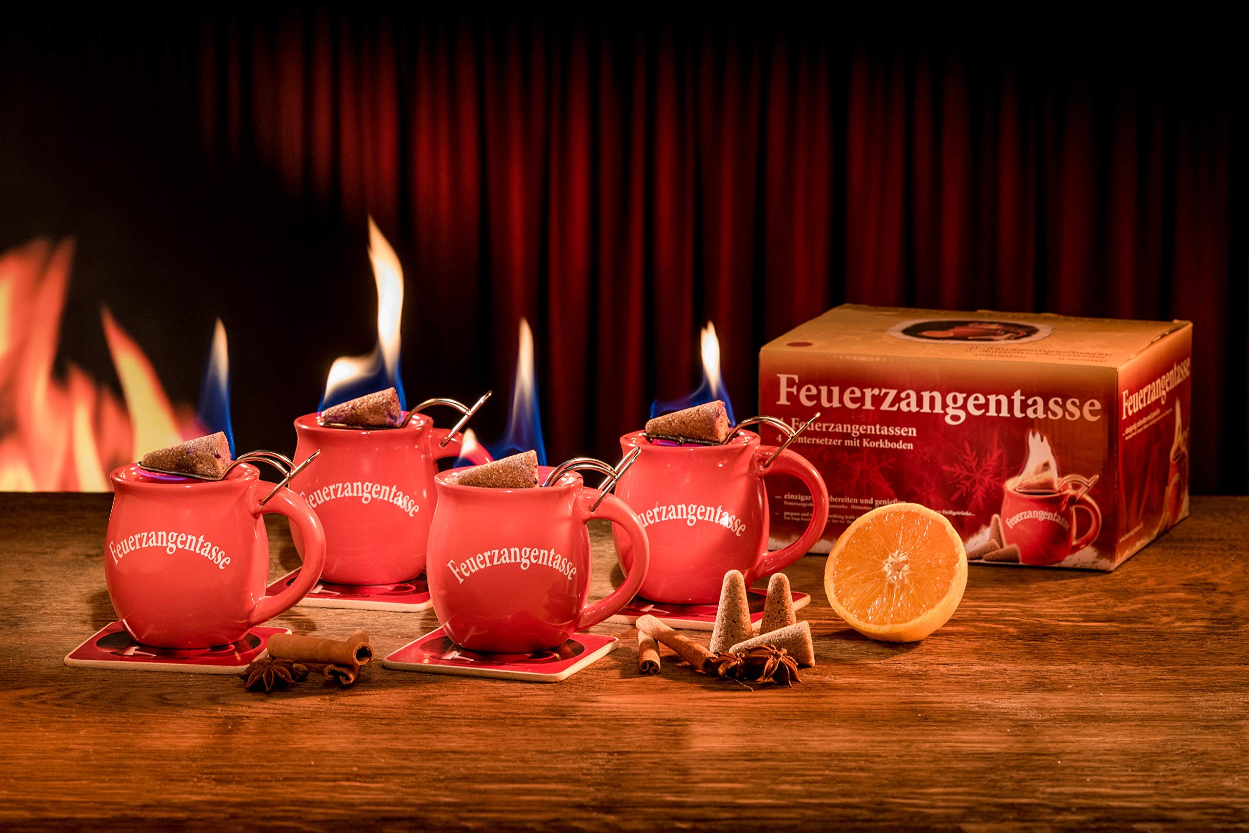 Tazze da Feuerzangen, set da 4, terra – premium