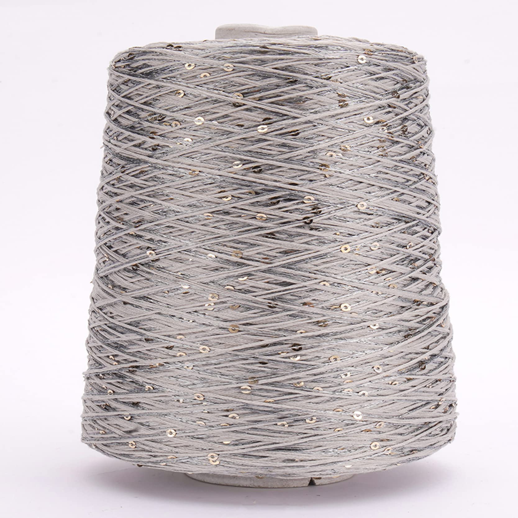 filato, filato per uncinetto, 500g Filato di puro cotone con paillettes Filo di cotone tessuto a mano Filato morbido scintillante for coperte all'uncinetto Maglione lavorato a maglia(9)