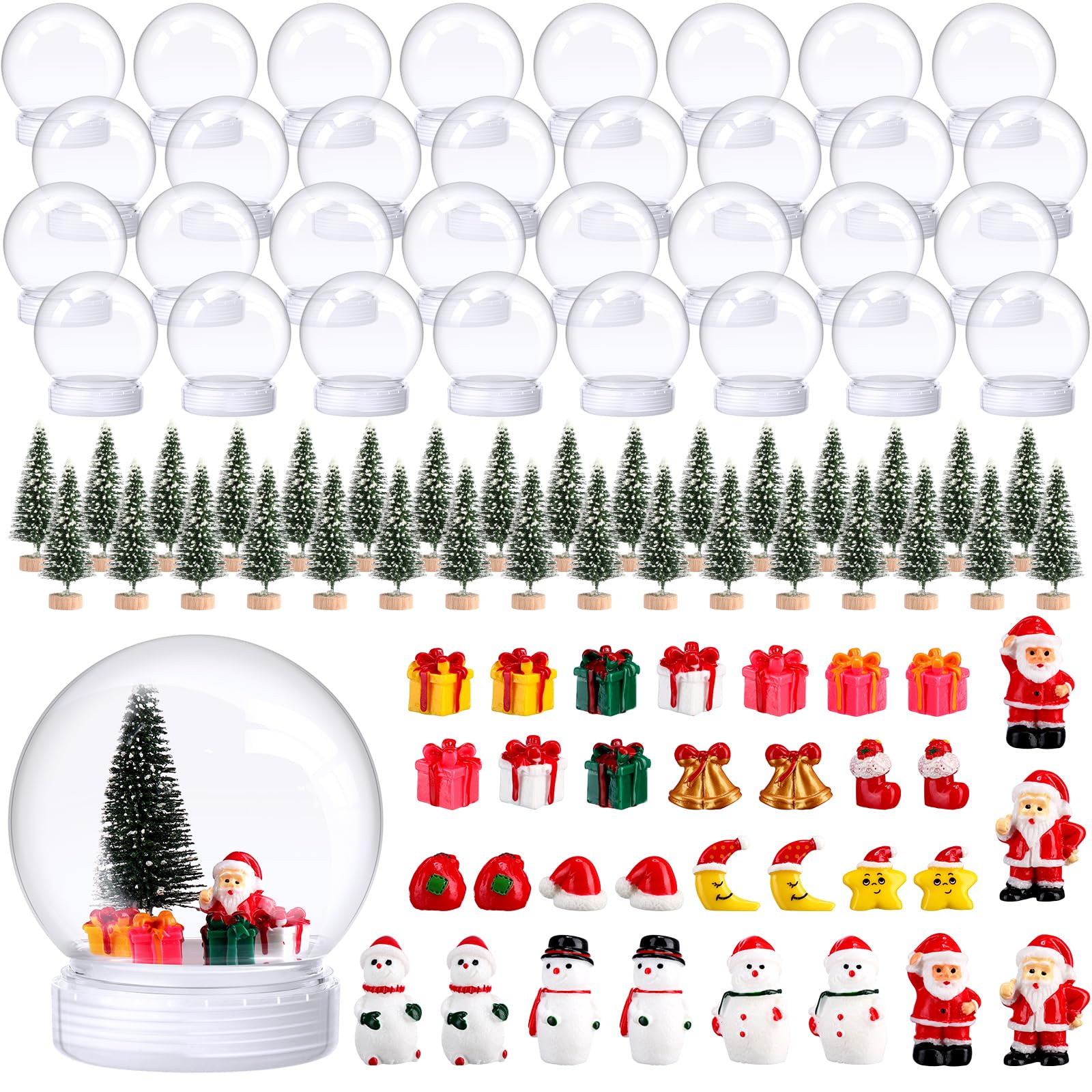 Globos de nieve infantiles para regalar y decorar mesas en las cenas de Navidad