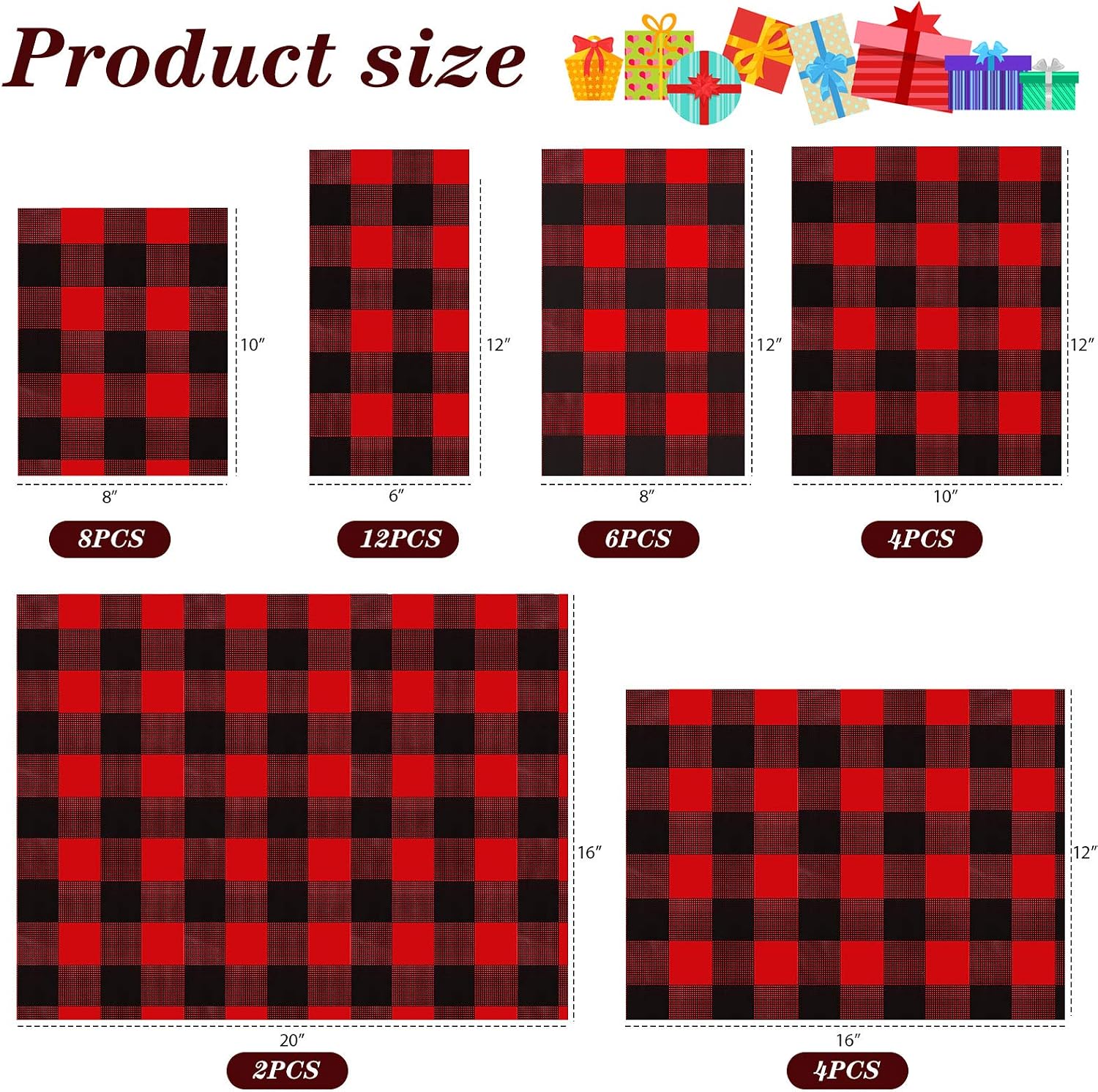Tech Deals 🔥 36 Pieces Different Sizes Christmas Snack Bag Buffalo Plaid Candy Packaging Bag with Ribbons Xmas Wrapper Bag Christmas Party Supplies (Red and Black Plaid) Flash Sale 36 Pieces Different Sizes Christmas Snack Bag Buffalo Plaid Candy Packaging Bag with Ribbons Xmas Wrapper Bag Christmas Party Supplies (Red and Black Plaid)