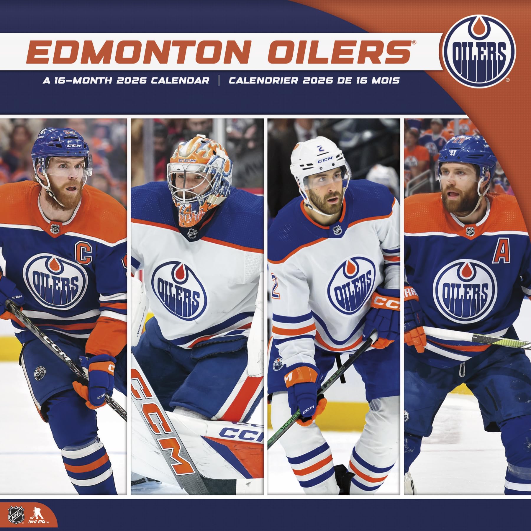 2026 Edmonton Oilers (Bilingual French) Wall Calendar (English and French Edition)