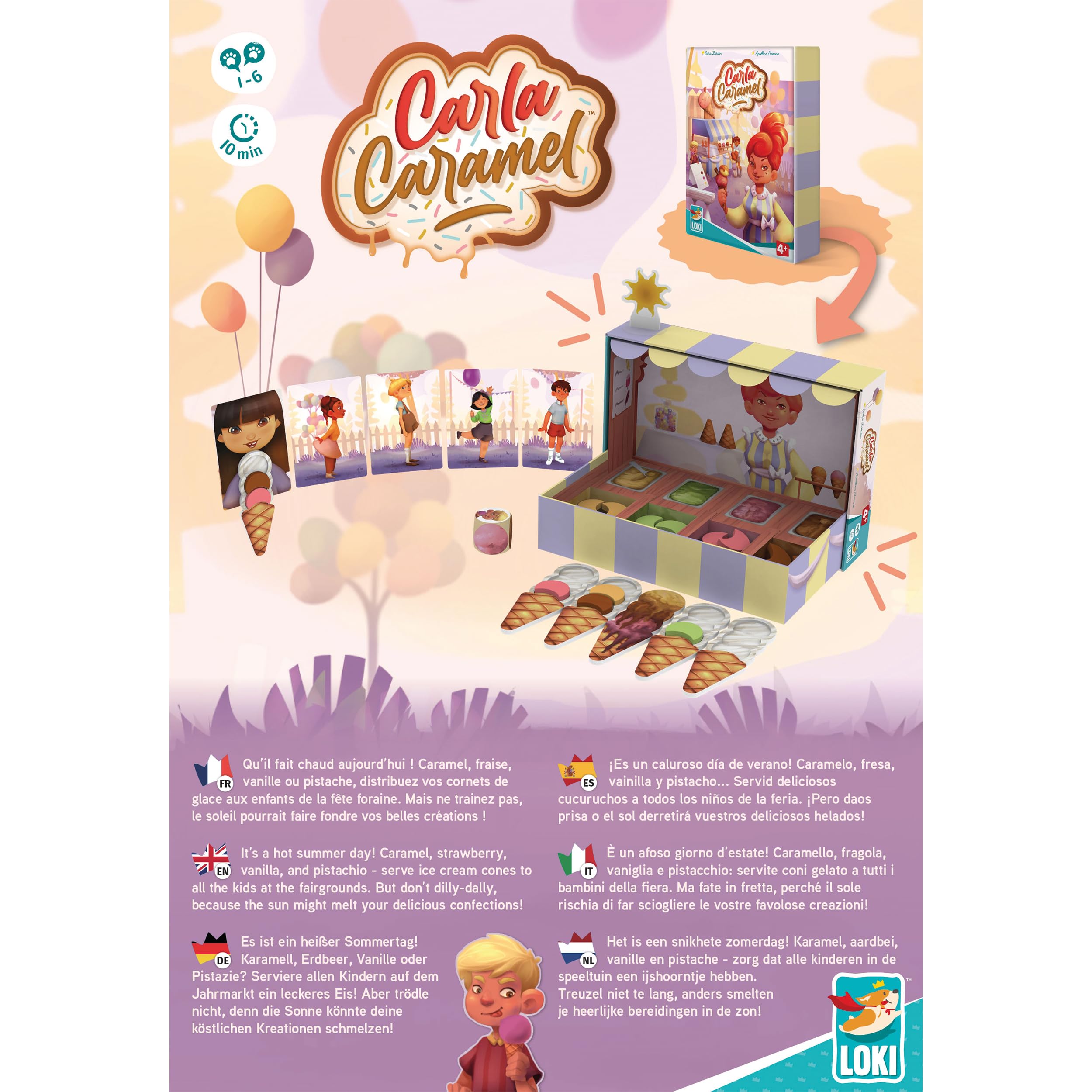 LOKI Carla Caramel Jeu Nominé pour 1 à 6 Joueurs : Zarian, Sara