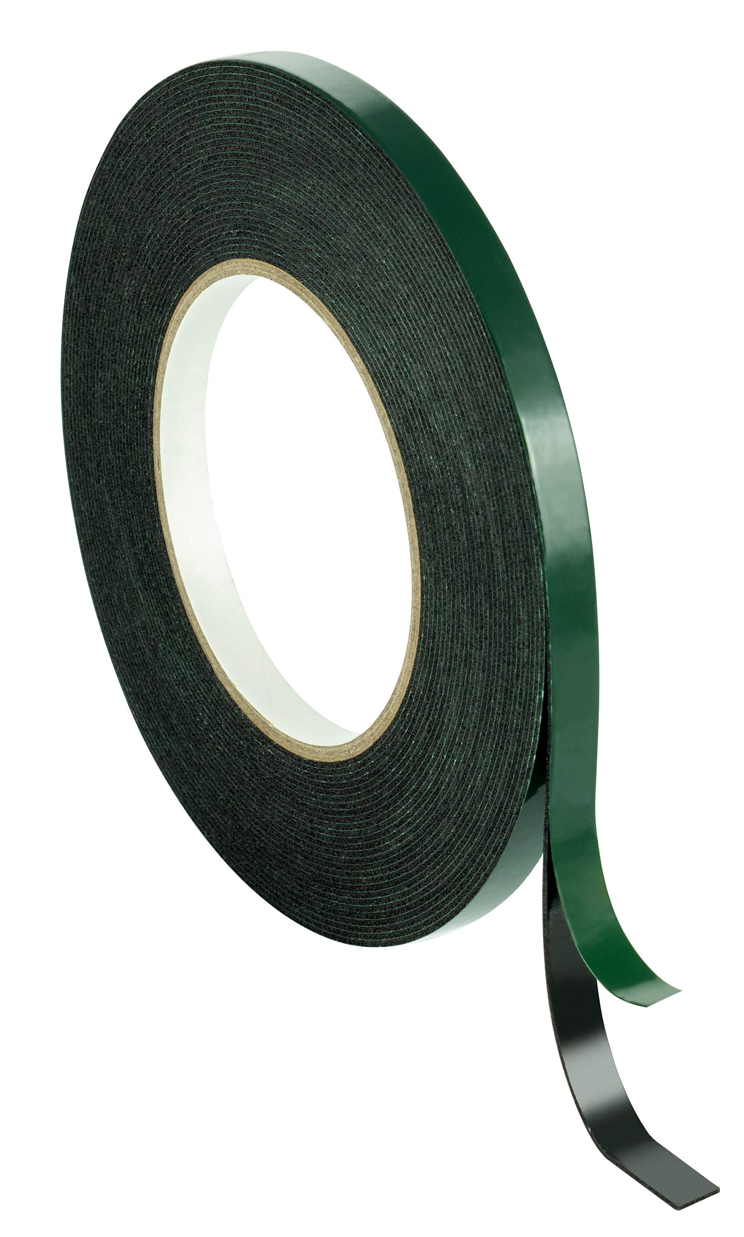 POPPSTAR 1x Double sided foam tape, mounting tape (10m x 9mm x 1mm), black, 10mx9mmx1mm