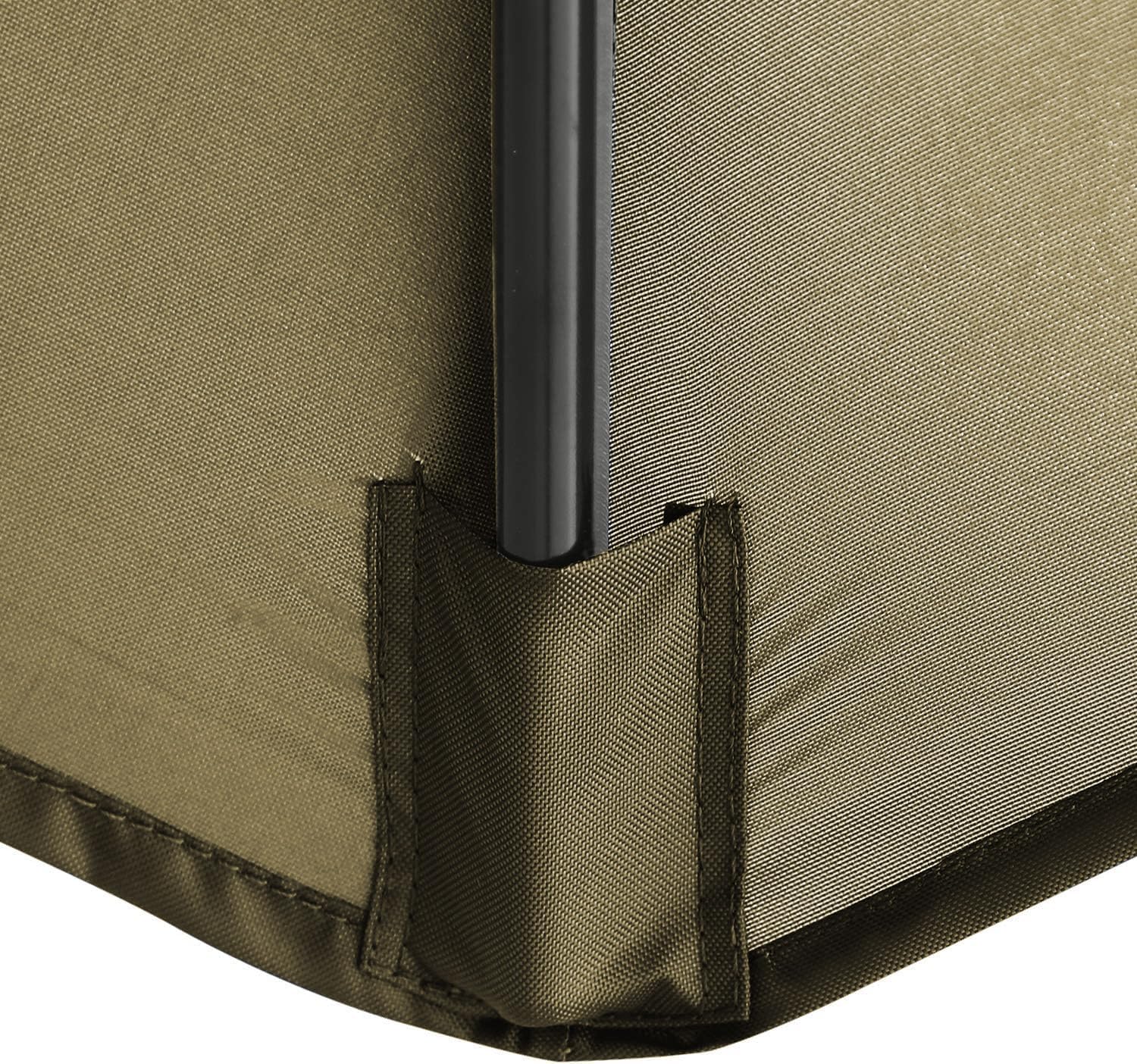 Parasole di ricambio per ombrellone da giardino, 3 m, impermeabile, con parasole, protezione UV, copertura di ricambio per 6 montanti, baldacchino di ricambio per ombrelloni esterni