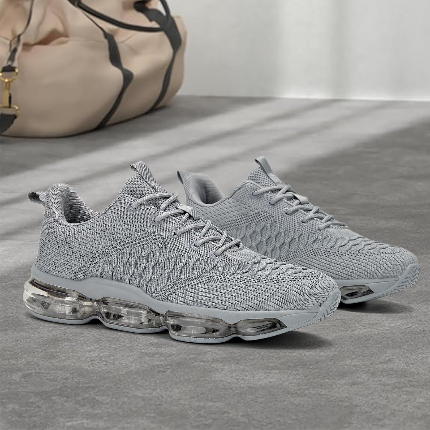 Men's Air Cushion Running Shoes Breathable Tennis Fashion Sneakers Non Slip Workout Casual Sport Shoes Gym Training Comfortable Walking Shoes - Image 3