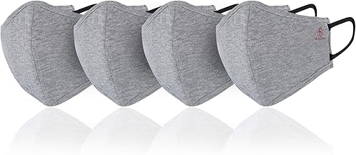 Marc Loire 100% Pure Cotton 6-Layered Super Soft Reusable Washable Protection Cloth Face Mask for Men/Women/Unisex Adults