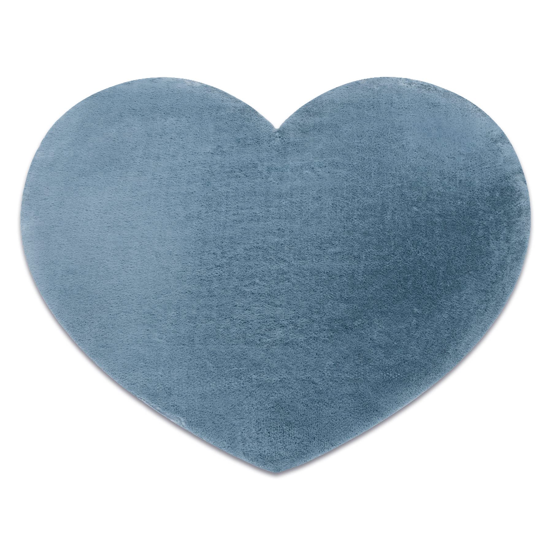 Tapis lavable en forme de cœur bleu pour une chambre d'enfant douce 80x80