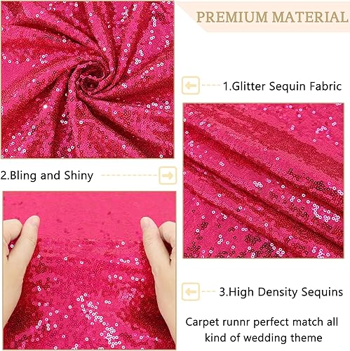 Miniatura 10 de MODFUNS Camino de pasillo de boda blanco de terciopelo para exteriores para ceremonia de boda, 4 x 20 pies, alfombra con cintas de alfombra,