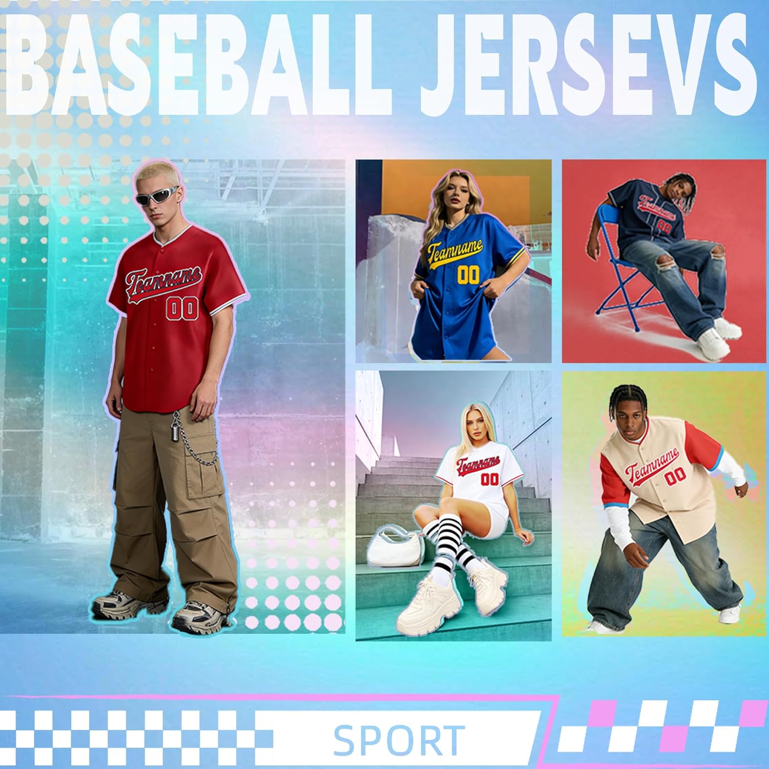 Custom Baseball Jersey Stitched Personalized Team Name Number Logo Shirts Sports Printed Uniform for Men Women Youth - Image 6