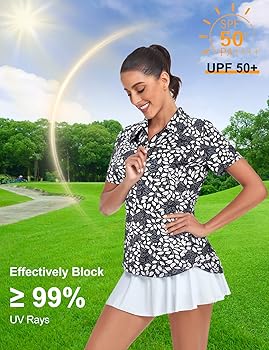 Amazon.com: Tanst Sky Golf Shirts for Woman Short Sleeve