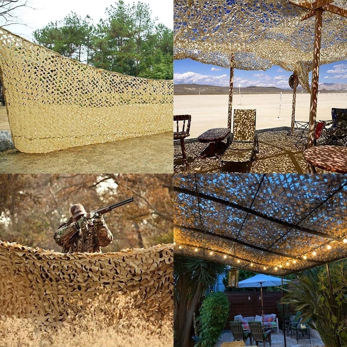 Malla de camuflaje de tela Oxford para jardín, pérgola, pantalla de privacidad, transpirable, resistente a la humedad