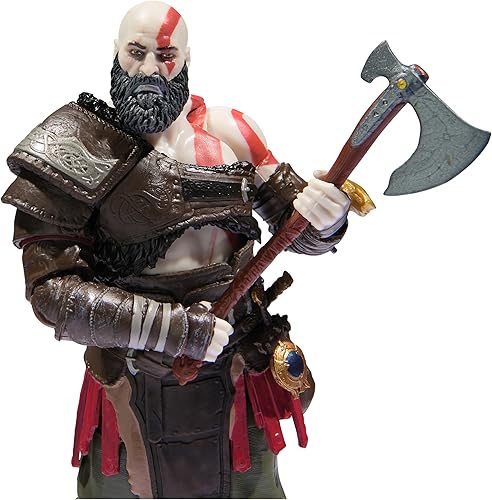 Miniatura 9 de PlayStation God of War Ragnarök - Figura de acción de Kratos de 6 pulgadas con 5 accesorios, colección Formas, para fanáticos y coleccionistas de