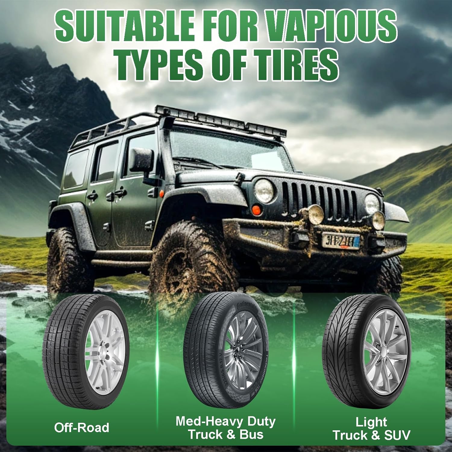 Wadoy 2-3mm Tire Balance Beads 18LBS(288oz) Tempered Glass Wheel Balance Beads,Balancing Beads for Truck Tires, for Light and MediumTruck, Trailer, Off-Road Vehicles, with Tire Tread Depth Gauge