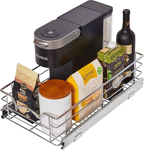 Miniatura 1 de HOLDN' STORAGE Organizadores de gabinete extraíbles  Cajones extraíbles deslizantes de 5 pulgadas de alto para armarios de cocina  Resistentes con