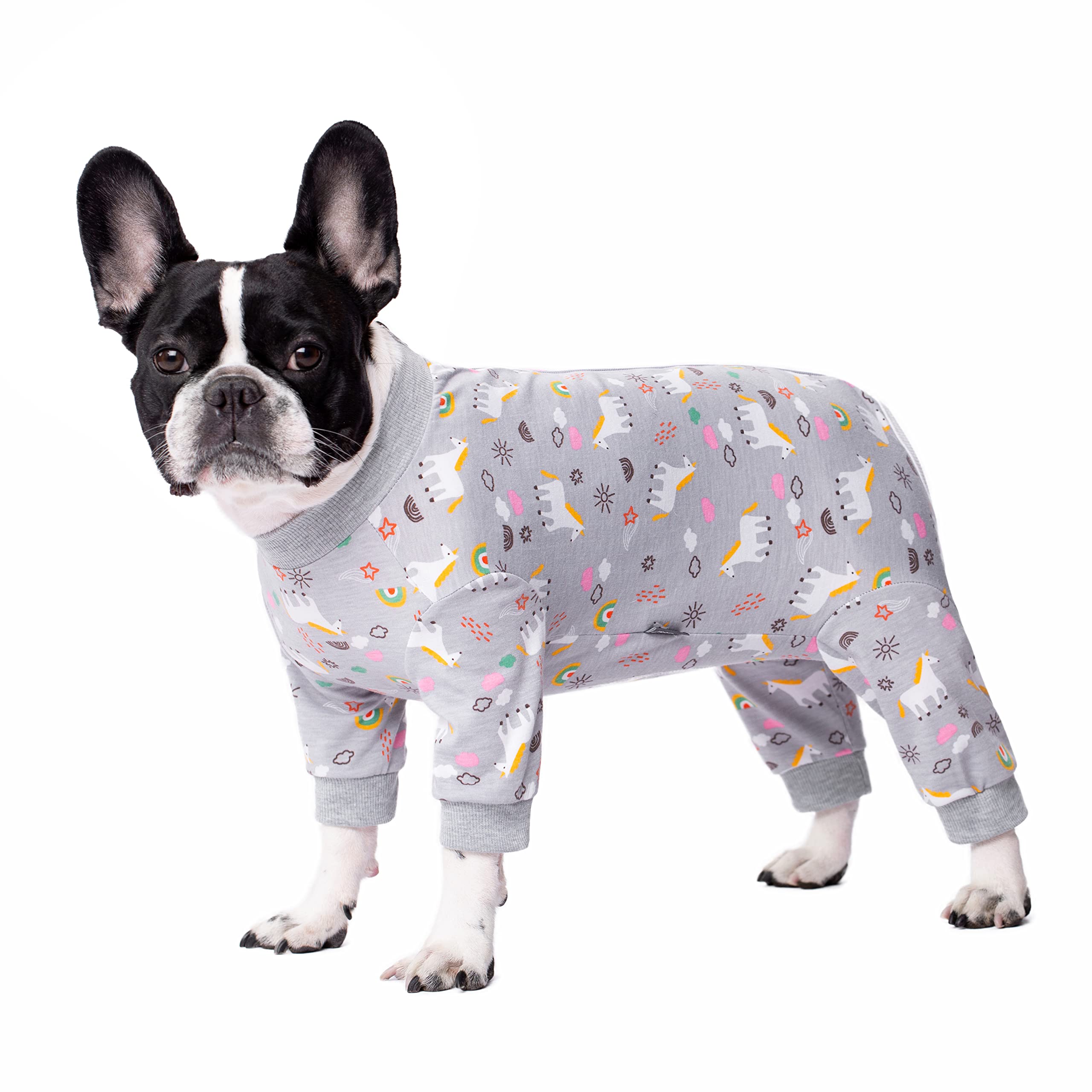 Dog Surgery Recovery Suit, Long Sleeve Onesie for Small Dogs, X-Large, Horse, Polycotton