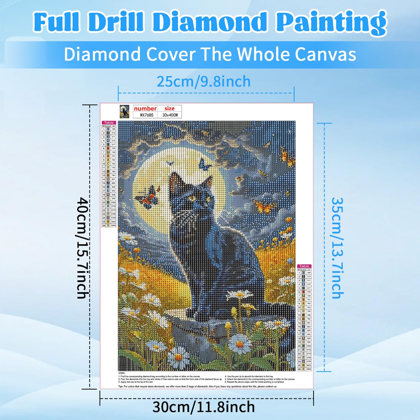 Kit Pittura Diamanti Farfalla Per Adulti - Diamond Art 5D Con