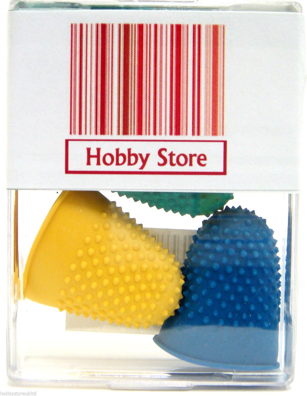 Rubber Thimbles Finger Cones Rubber Thimblettes Thimble Assorted Sizes x 4