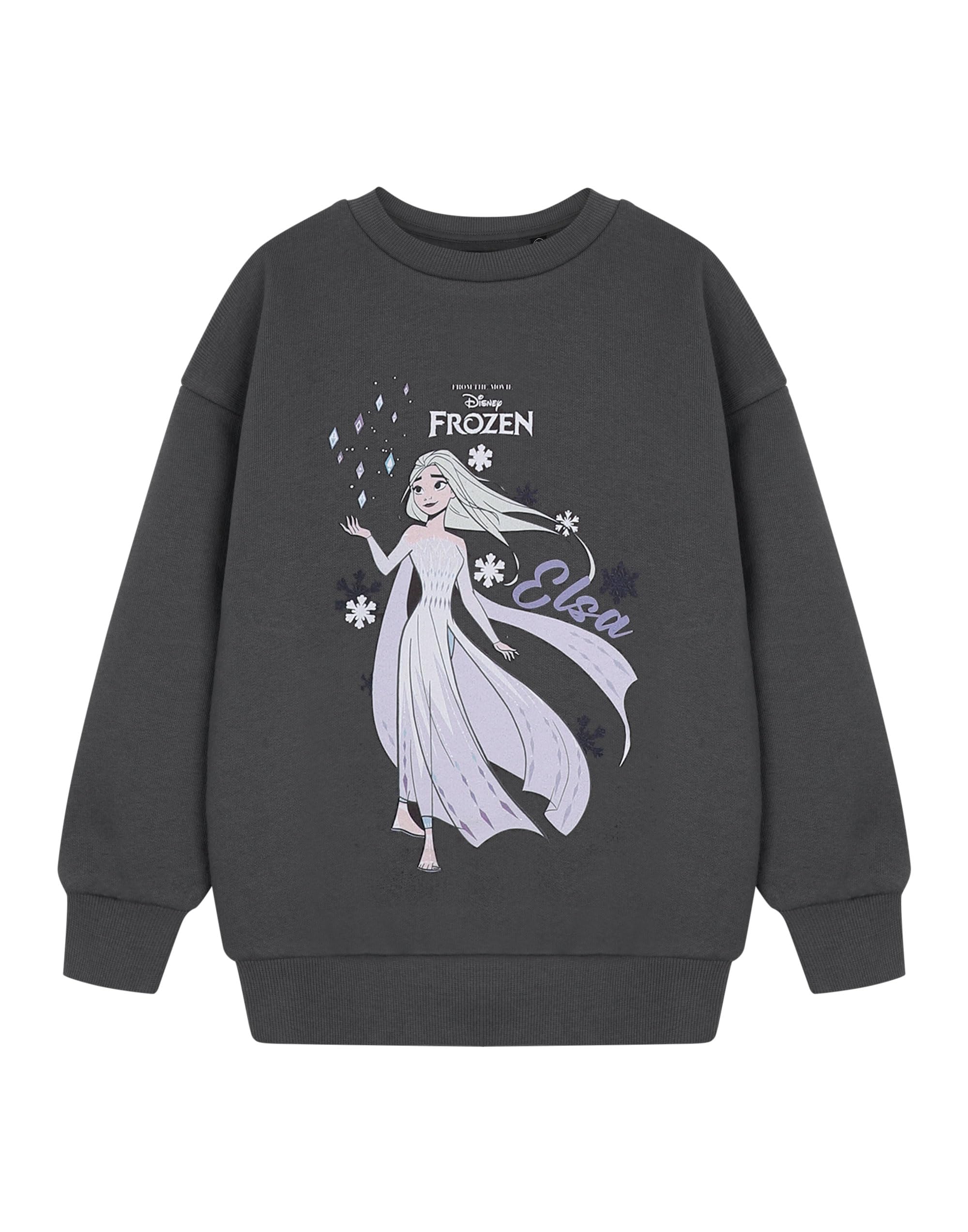 Disney (13-14 Years) Frozen Sweatshirt (Girls ) Grey