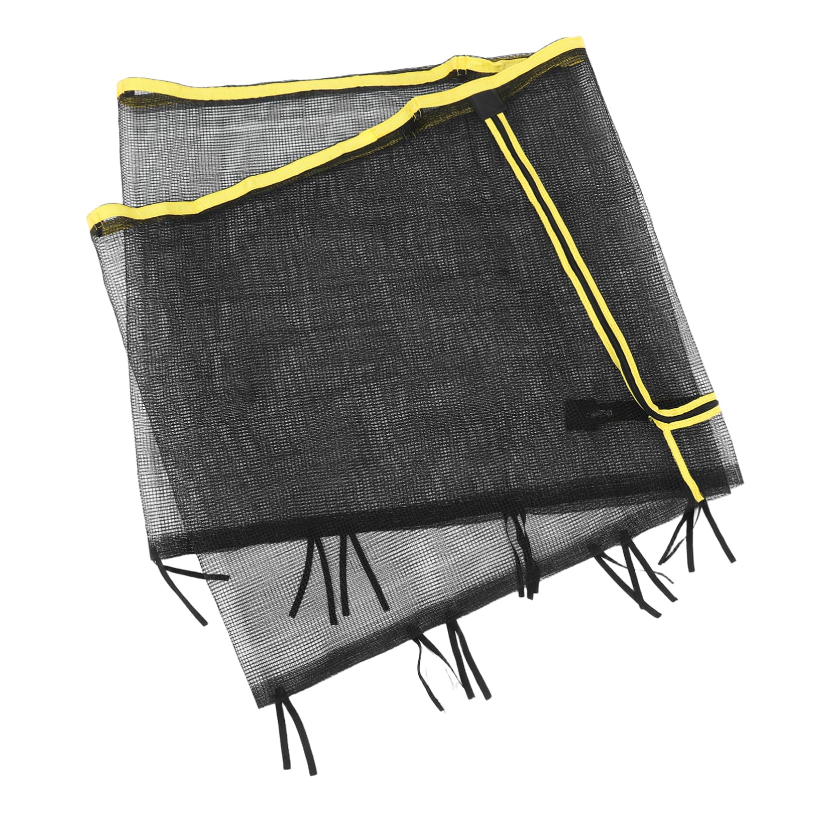 Abaodam 10ft Trampoline Net 4 Poles Replacement Safety Net round Frame Trampolines with Zipper Enclosure and Elastic Features Sturdy Breathable Nylon and Safety