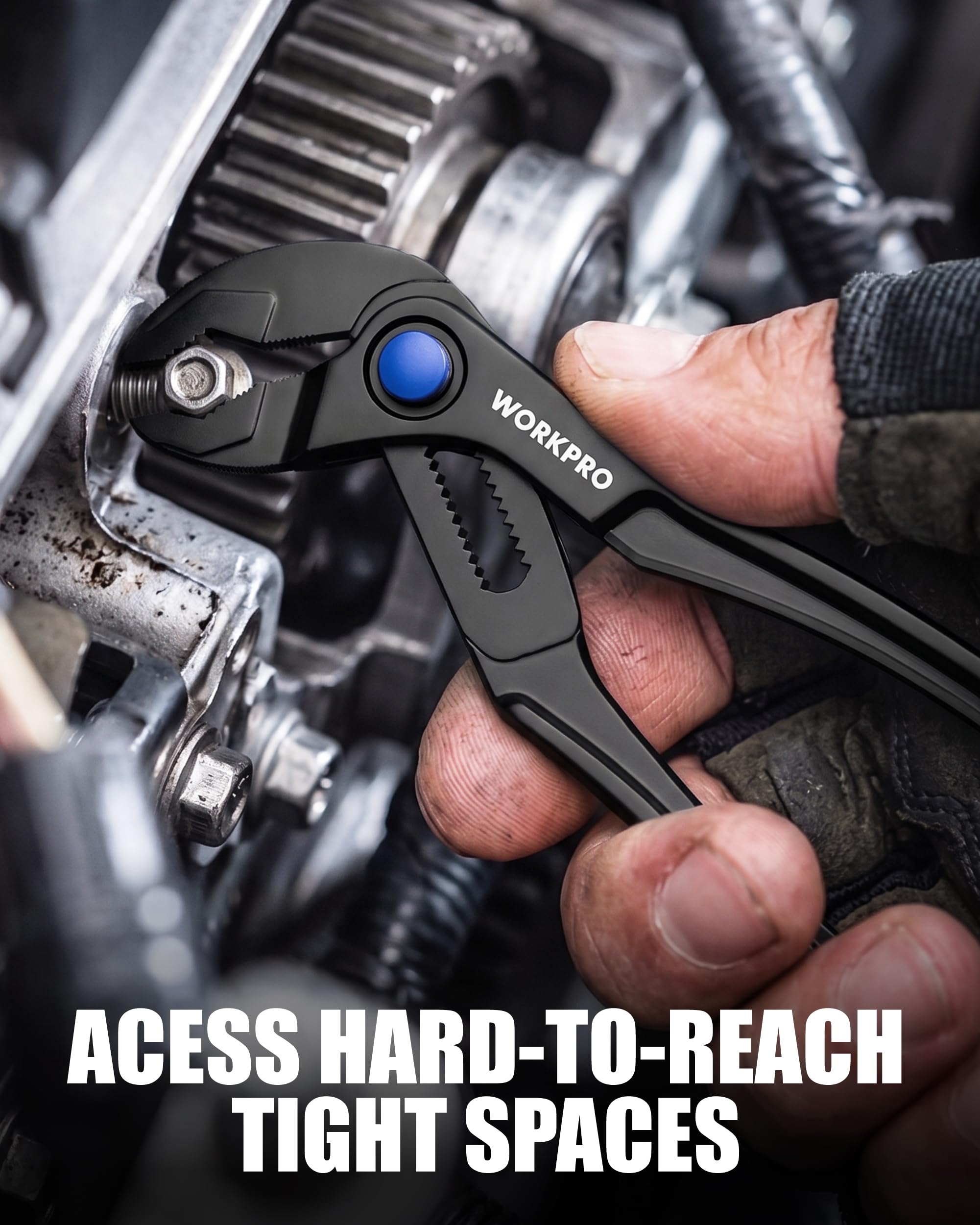 WORKPRO Mini Water Pump Pliers - Tight Spaces -6 WORKPRO Mini Water Pump Pliers - Tight Spaces -6
