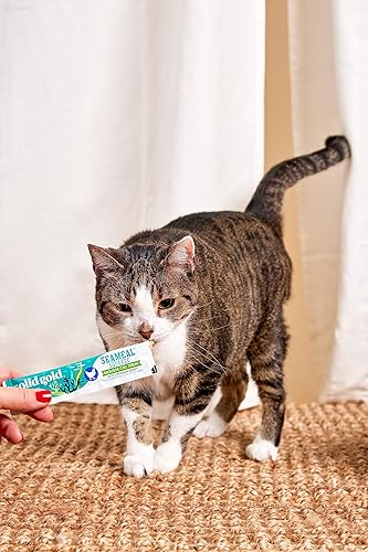 Miniatura 4 de Solid Gold Lickable Cat Treats - Golosinas de pollo para gatos de interior, paquete de 30 unidades, hechas con algas ricas en fibra para la salud