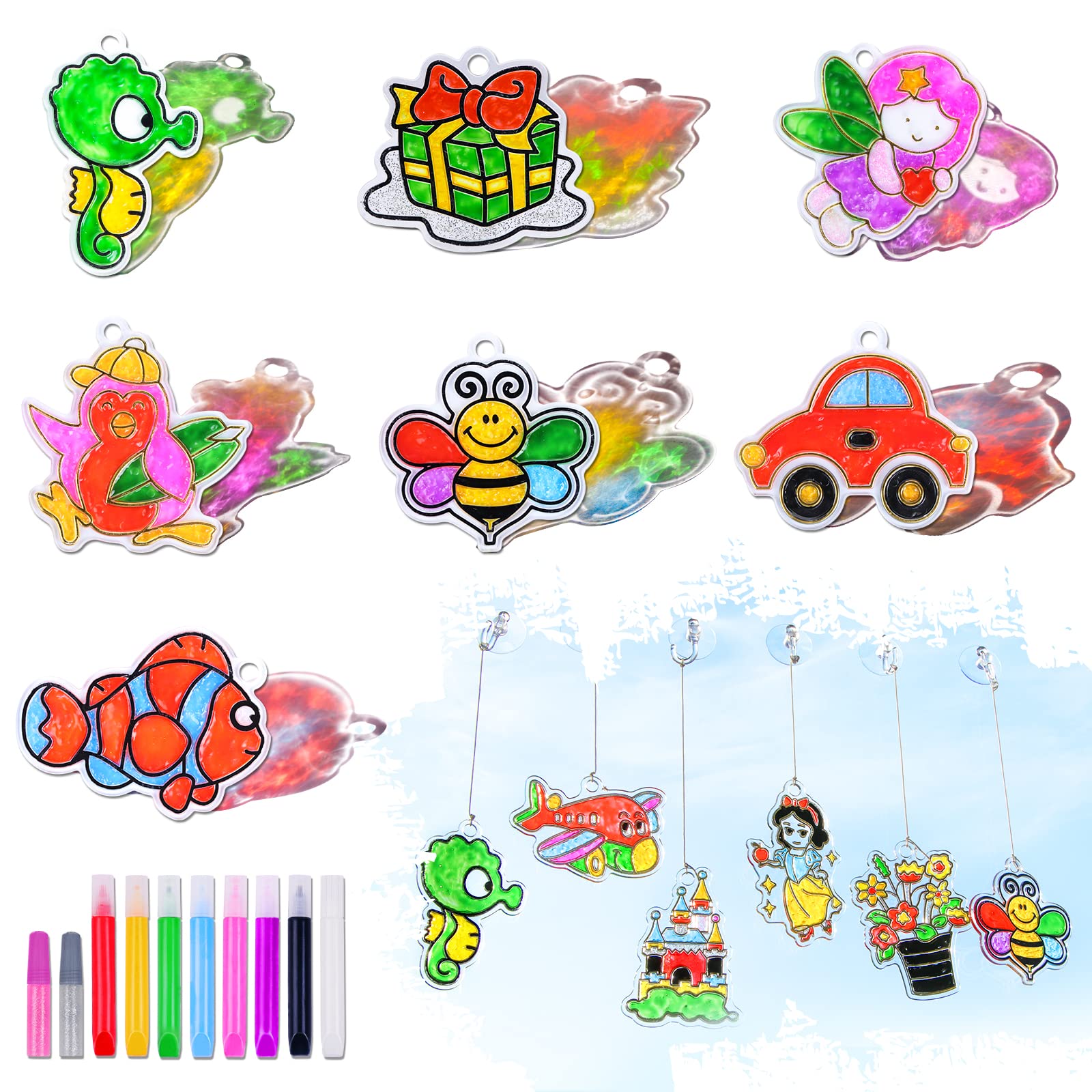 Buy 18PCS Make Your Own Window Arts and Crafts Paint Your Own